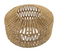 Pantalla de Lámpara Colgante Retro de Hilo de Papel para Pasillo | Lamp Shade, Montaje Anillo Central y Retenedor, Estilo Industrial Retro, Color Marrón