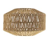 Pantalla de Lámpara Colgante Retro Marrón de Hilo de Papel E Hierro | Lamp Shade, Estilo Industrial Retro, Montaje Sencillo Anillo Central, para Hogar y Pasillo