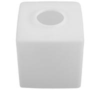 Pantalla de Lámpara Cuadrada de Vidrio Color Blanco E27, Repuesto | 100 MM de Apertura Inferior, Diseño Moderno Minimalista, para Colgantes y Sobremesa