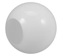 Pantalla de Lámpara de Cristal E27 Redonda Blanco para Farola | Difusor Pantalla Lampara, Vidrio de Boca Plana, Uso Interior en Colgantes y Sobremesa
