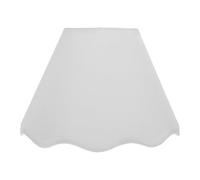 Pantalla de Lámpara de Mesa E27 de Tejido E Hierro Blanco | Repuesto para Sobremesa, Estilo Sencillo y Delicado, Decoración del Hogar, Suaviza la Luz
