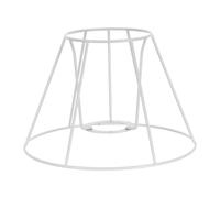 Pantalla de Lámpara Estructura Metálica de Hierro, Estilo Retro | Lamp Shade, Marco para E27, Interior Amplio y Ordenado, para Proyectos DIY en Lámparas Colgantes