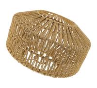Pantalla de Lámpara Pequeña Estilo Retro Industrial Marrón | Lamp Shade, Hilo de Papel Tejido y Hierro, Anillo Central Montaje de Retención, para Corredor y Hogar
