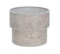 Pantalla de mesa de cemento gris doble sonrisa e14 (18x16x16cm)