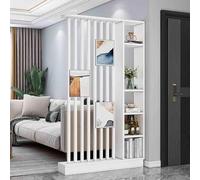 Pantalla de partición de columna de pared de piso a techo, divisor de habitación, pantalla de partición de entrada columna de piso a techo, separador de listones de madera para decoración de entrada(D