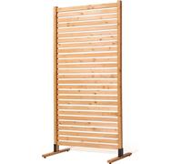 Pantalla de privacidad de madera, 91 cm x 193 cm, para uso en exteriores, de pie