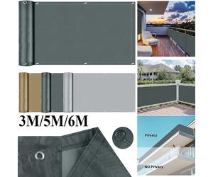 Pantalla de privacidad para balcón, cubierta impermeable para valla de Patio, parasol para jardín, vela, refugio, protección UV, cubierta para terraza al aire libre, tela para porche Beige 90x600CM