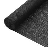 Pantalla de protección negra, 3,6 x 25 metros, fabricada en HDPE con una densidad de 75 g/m²
