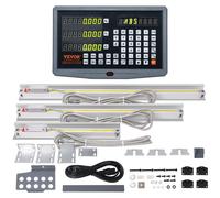 Pantalla digital VEVOR, 250, 500, 600 mm, escala lineal de 3 ejes, indicador digital (DRO), soporte, portapinzas, placa, carcasa, cable de alimentación, soporte, reloj, moneda, mariposa, tornillo, cub