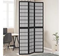 Pantalla divisoria plegable de madera maciza, de 3 paneles