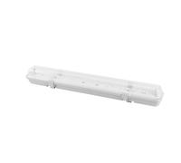 Pantalla estanca basik para led 1xt8 60cm ip65 gris c/reflector blan