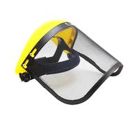 Pantalla Facial De Protección - Escudo De Seguridad Con Adaptador De Casco Y Visera De Metal, Equipo De Protección Ajustable Para Protecciones De Cara Completas | De Seguridad Foresti