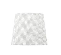 Fabrilamp Pantalla Fátima E27 Tejido blanco nácar 25 x 13 x 19 cm