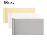 Pantalla impermeable de poliéster 300D para balcón, valla a prueba de viento para terraza, 3 colores, 100% Milky 1.2m x 3m