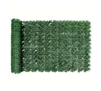 Pantalla Jardin Valla retráctil de hiedra artificial 3 metros for privacidad - Pantalla hojas verdes for patio, ideal for balcones y paredes exteriores