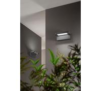 Pantalla - Lámpara de pared LED de 20W, temperatura de color de 3000-4000 K, ajustable en 340°, 1750 lúmenes, grado de protección IP65, 20,5 cm, color antracita - Perenz