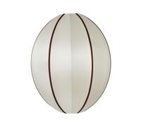 Pantalla Oval L Blanco Roto/Burdeos