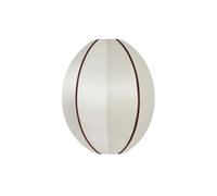 Pantalla Oval S Blanco Roto/Burdeos