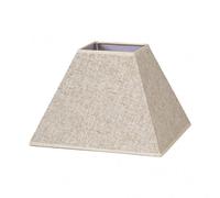 Pantalla piramidal tenorio fabrilamp en lino beige con portalámparas