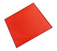 Pantalla protectora de soldadura, vinilo ignífugo, escudo UV rojo de 6 x 6 pies, cortina de seguridad para taller industrial