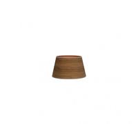 Pantalla salma e27 madera oscura 15dx12dx13h conica abierta