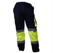Pantalón de trabajo azul marino de alta visibilidad BETA BEVWTC17YN, Talla L