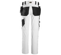 Pantalón trabajo unisex snickers allroundwork - blanco - talla 60 estándar