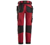Pantalón trabajo unisex snickers flexiwork rojo - talla 52 extra larga