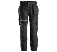 Pantalón trabajo unisex snickers ruffwork - negro - talla 62 corta