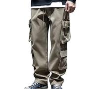 Pantalones de senderismo para hombre, pantalones de trabajo al aire libre, pantalones elásticos de acero, resistentes, flexibles, ajuste relajado, pantalones de trabajo utilitarios de doble frente