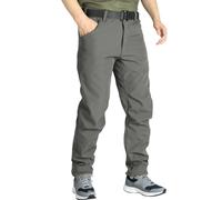 Pantalones de trabajo Cargo con forro polar térmico para hombre - Pantalones impermeables con forro polar para hombre - Pantalones deportivos de pierna recta Pantalones de invierno con cintura