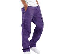 Pantalones de trabajo con forro térmico de forro polar para hombre, pantalones de trabajo con forro térmico para hombre, pantalones cargo de invierno resistentes al viento con múltiples bolsillos