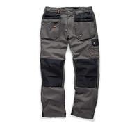 Pantalones Scruffs para obreros, resistentes, pantalones de trabajo, múltiples bolsillos y tejido reforzado en zonas críticas, color gris grafito (todos los tamaños) Gris gris grafito 32