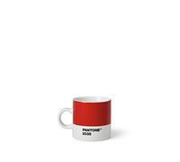 Pantone Espresso Cup, Small Coffee Cup, Fine China (Ceramic), 120 ml, Red