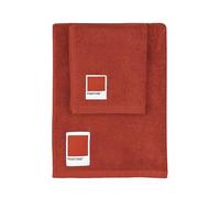 Pantone - Toallas de baño para cara y bidé de rizo de puro algodón 100% certificado OEKO-TEX, juego de toallas de baño para cara y invitados, 50 x 100 cm y 40 x 50 cm, suaves absorbentes, válidas
