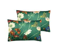 Paoletti Wild Fauna - Cojines Rellenos de Plumas (2 Unidades), Color Esmeralda, 40 x 60 cm