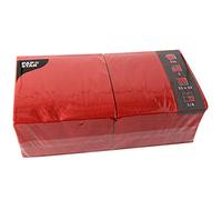Papstar Servilletas 3 capas Plegado 1/4 Rojo 33x33 cm 250 uds