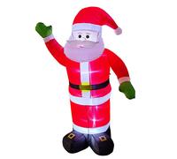 Papá Noel inflable - Decoración navideña inflable de 1.8 metros, color rojo
