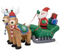 Papá Noel inflable, trineo inflable, reno inflable: decoración navideña inflable de JUMIhome