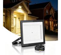 papasbox Foco LED para exteriores de 100W 3000K blanco cálido | Impermeable IP66 para jardín garaje y patio