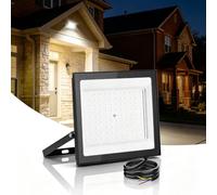 papasbox Foco LED para exteriores de 100W 6500K blanco frío | Impermeable IP66 para jardín garaje y patio