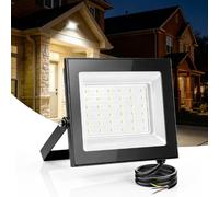 papasbox Foco LED para exteriores de 30W 6500K blanco frío | Impermeable IP66 para jardín garaje y patio