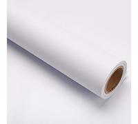 Papel Adhesivo para Mueble Blanco Mate Papel Pintado Autoadhesivo Pegatinas de Vinilo para Muebles Decorativos Impermeables Cocina Dormitorio 40cmX300cm