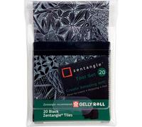 Papel de dibujo talens sakura zentangle negro 20 piezas (20 unidades)