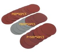 Papel de lija, 5 pulgadas, compatible con sistemas de sujeción por velcro, modelo L11, 150 unidades