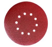 Papel de lija de 225 mm, con 8 agujeros, 30 unidades, granos de 40 a 180, con sistema de sujeción por velcro para lijadoras