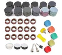Papel de Lija de 25 mm con, 268 Piezas, Lijas Pulir Faros para Uso en Seco y en Húmedo, Malla de Lijado para Dremel, Accesorios de Lijado para Destornilladores a Batería, Juego de Accesorios de