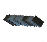 Papel de lija de carburo de silicio seco húmedo de 3 por 5 pulgadas, grano surtido 400 600 800 1000 1200 1500 2500 para pulido de metales automotrices carpintería 16 piezas