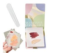 Papel de Paleta 100 Hojas de Mezcla de Fuente Herramientas de Pigmento de