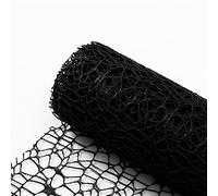 Papel de regalo 5JET * 52cm / Roll DIY FLOWER Decoración de regalo Envoltura Embalaje Papeles de crepé Malla Materiales Hechos a mano Jacquard Flowers Material (Color : BLACK)